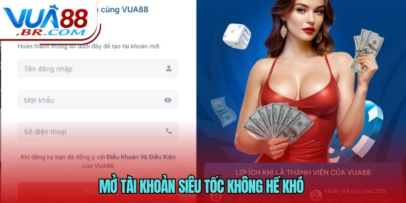 Mở tài khoản siêu tốc không hề khó